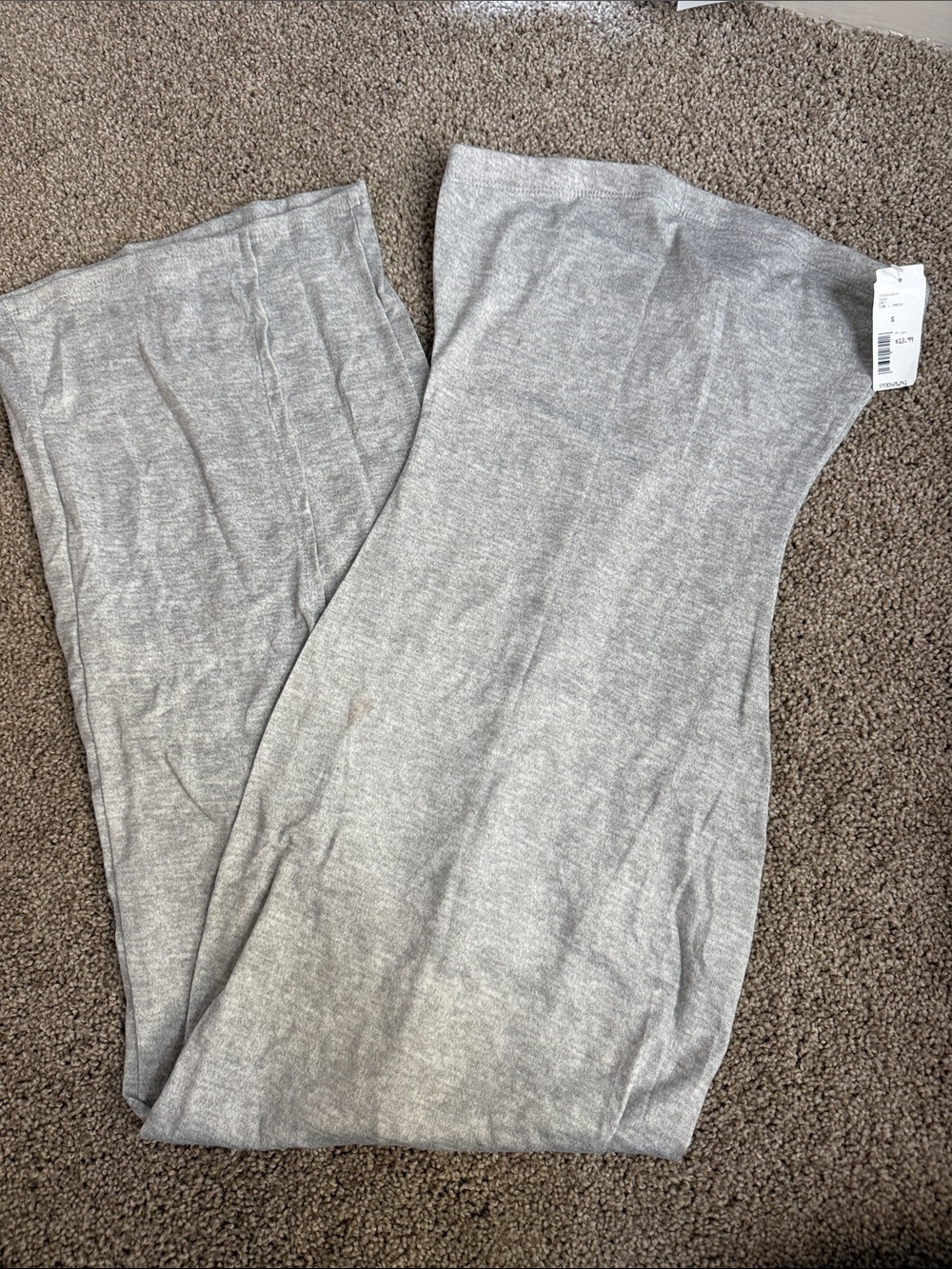 Silver Gray Strapless Knit Dress